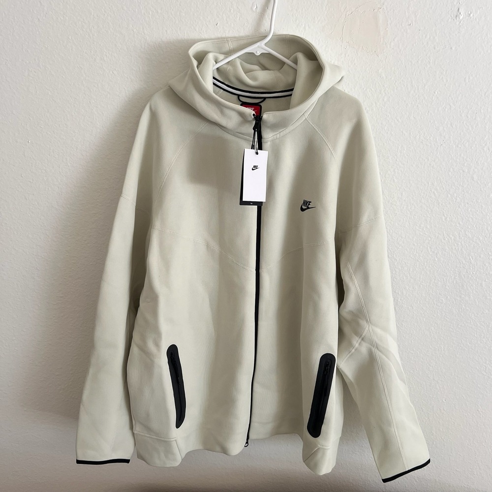 Nike Tech Fleece Windrunner Zip Hoodie Sea Glass Black‎ FB7921-020 Size 3XL Tall - Picture 2 of 5
